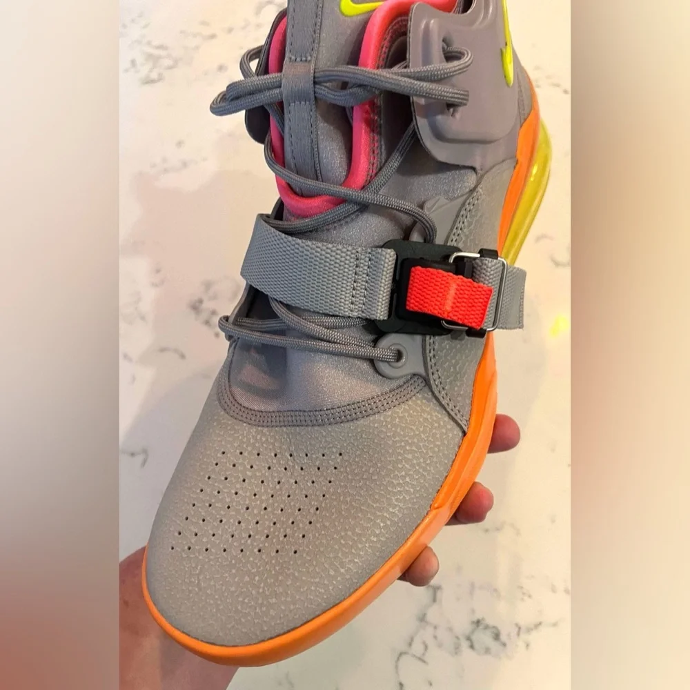 Nike Air Forcé 270 Men’s SZ.13 Sherbert Gray/Orange Shoes AH6772-007 New_12